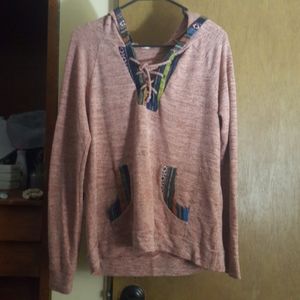 FINAL PRICE Tie front long sleeved shirt